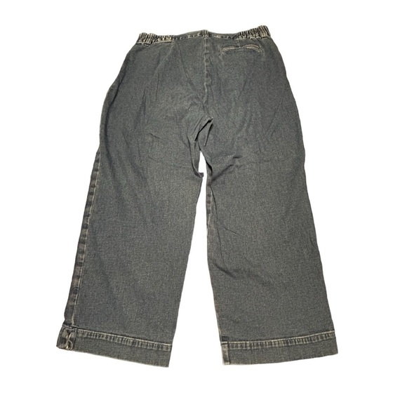 Karen Scott Blue Denim Stretch Capri’s Women’s Size 8 - Picture 4 of 8